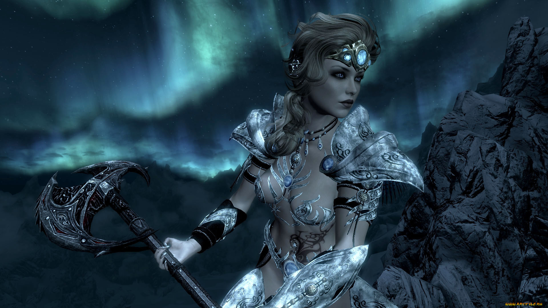 3д, графика, фантазия, , fantasy, фон, взгляд, девушка