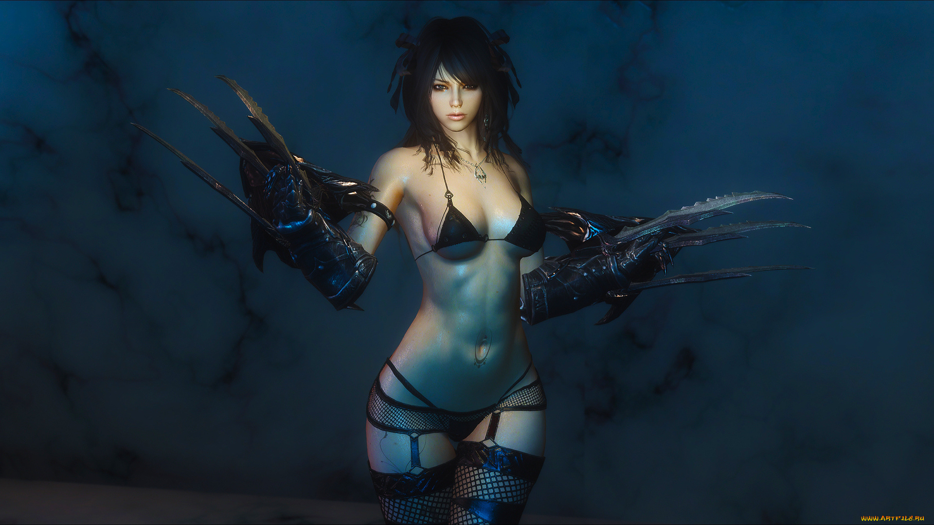 3д, графика, фантазия, , fantasy, взгляд, фон, девушка