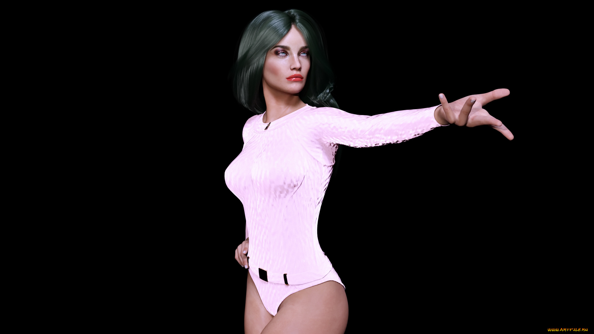 3д, графика, люди, , people, девушка, взгляд, фон