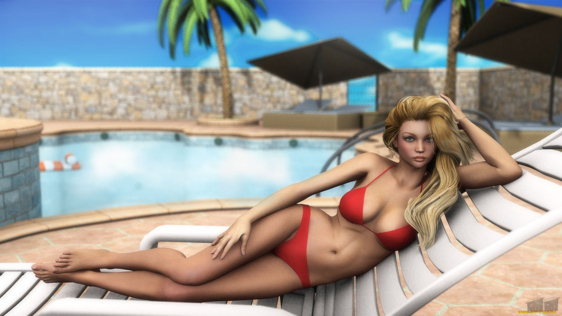 3д, графика, люди, , people, фон, взгляд, девушка