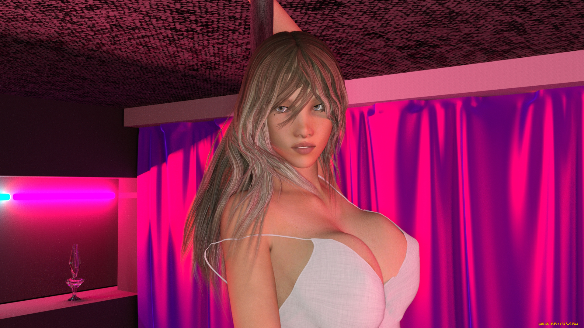 3д, графика, люди, , people, фон, взгляд, девушка