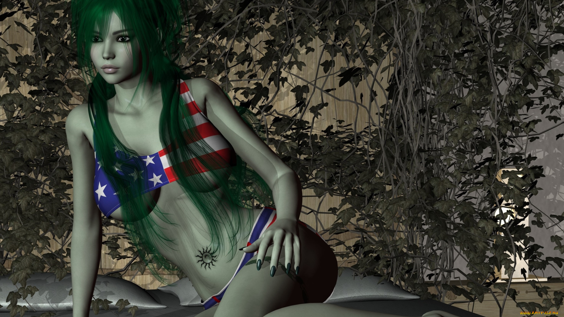 3д, графика, люди, , people, взгляд, фон, девушка