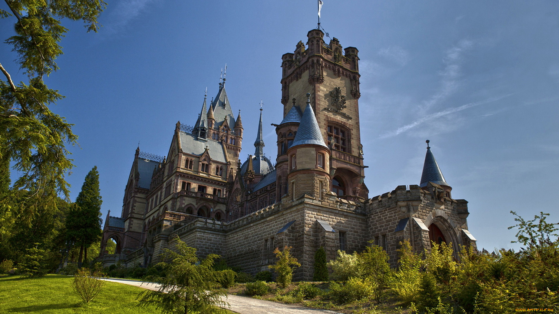 drachenburg, castle, города, замки, германии, drachenburg, castle
