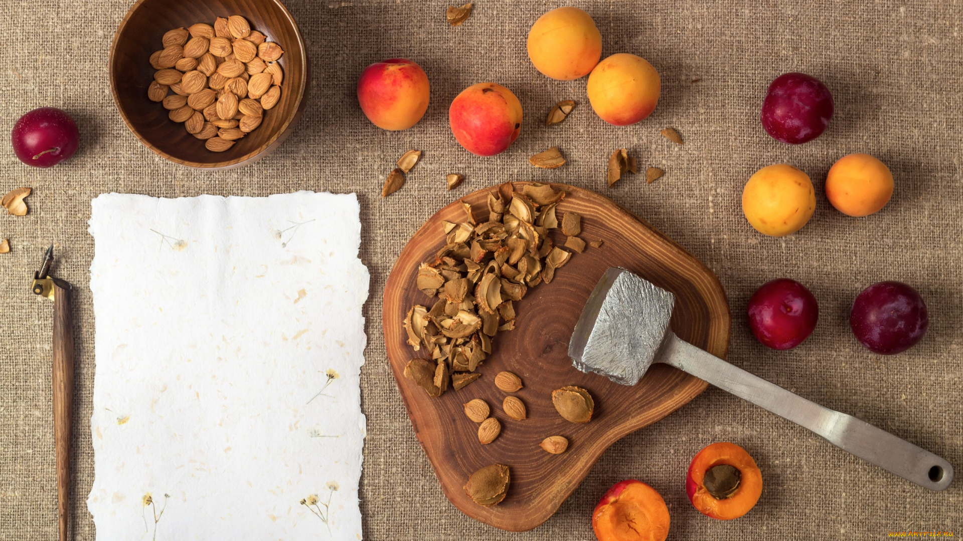 еда, персики, , сливы, , абрикосы, слива, орешки, абрикос