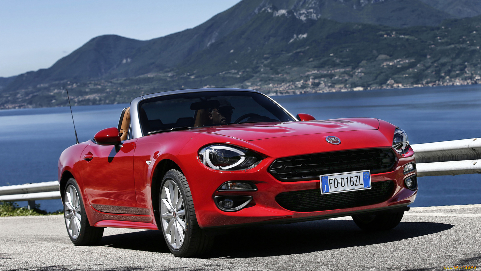 fiat, 124, spider, red, 2017, автомобили, fiat, spider, 124, красный, 2017, red