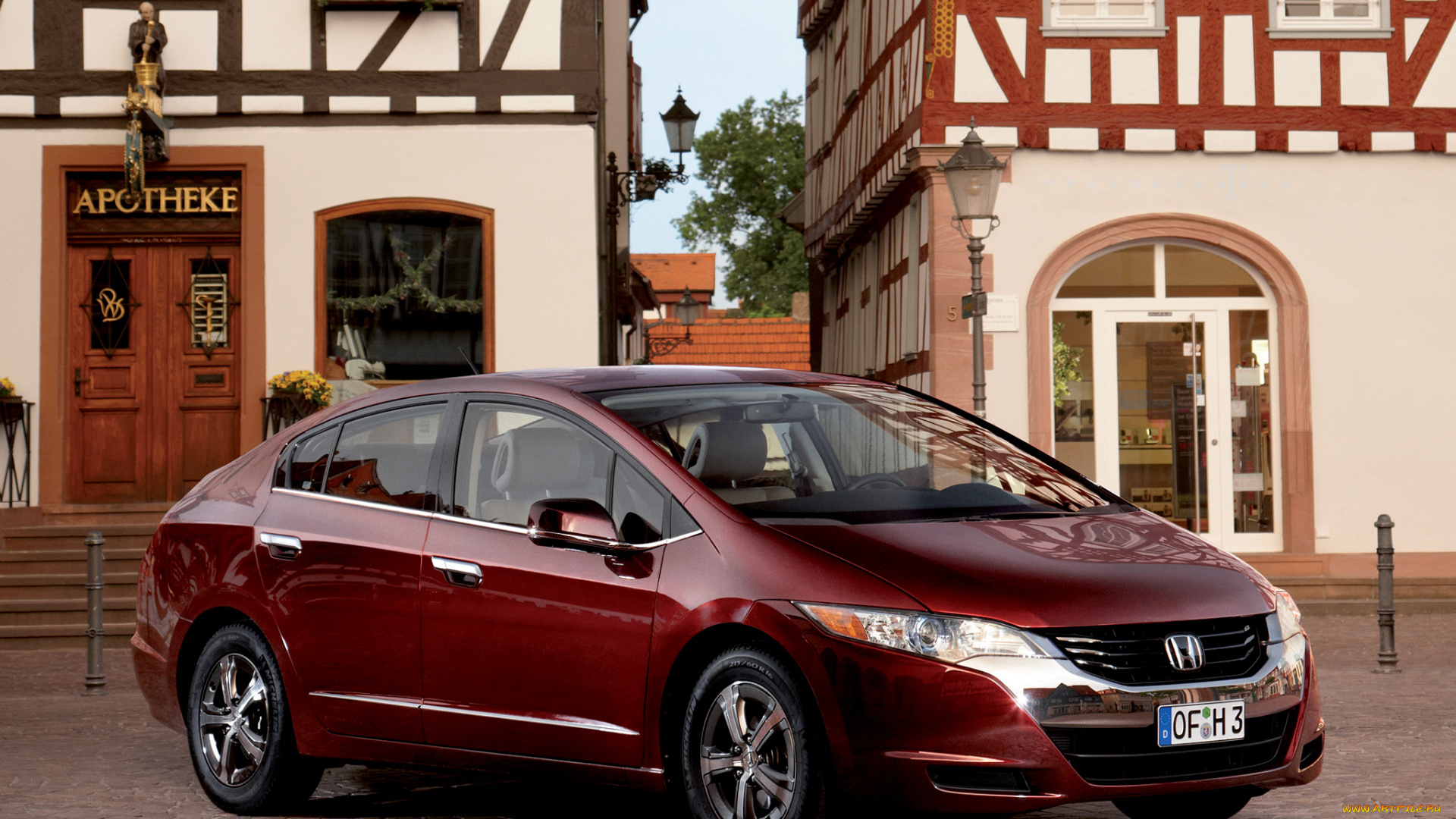 honda, fcx, clarity, 2010, автомобили, honda, вишнёвая, clarity, 2010, fcx, бардовая