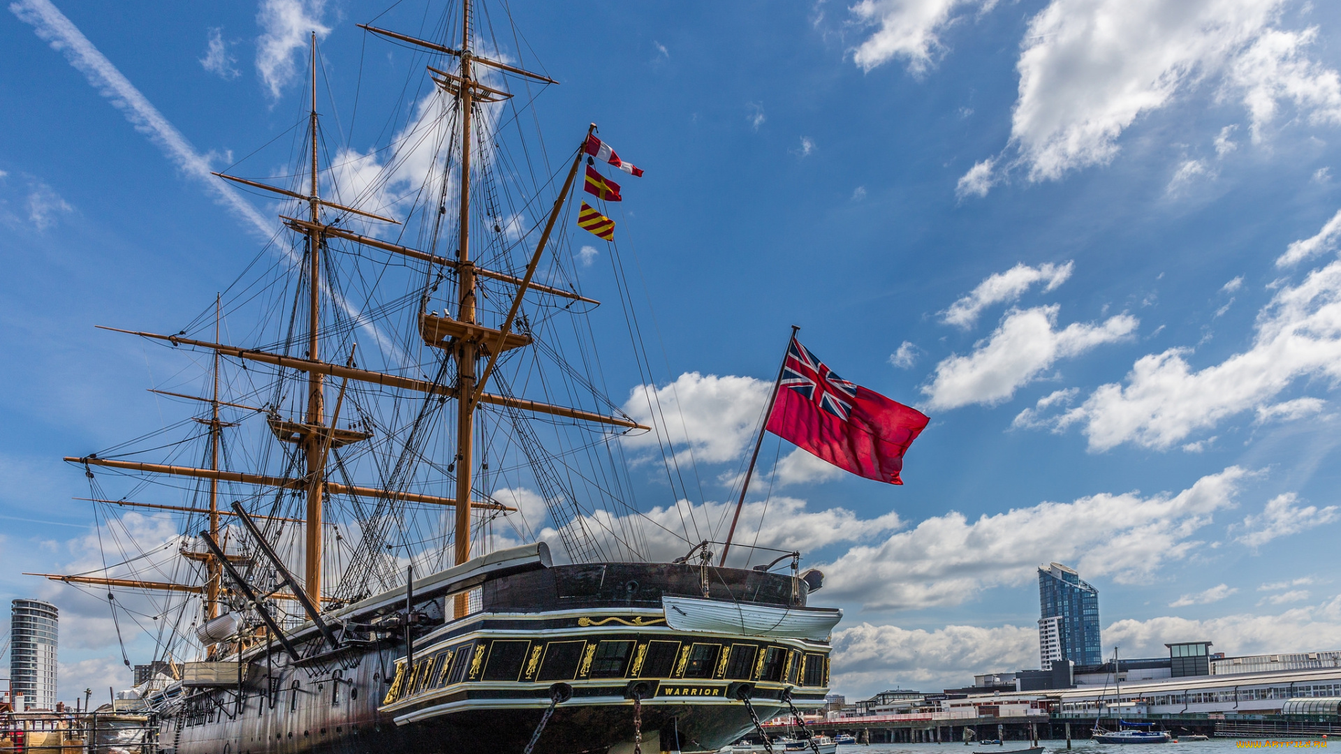 корабли, парусники, паруса, мачты