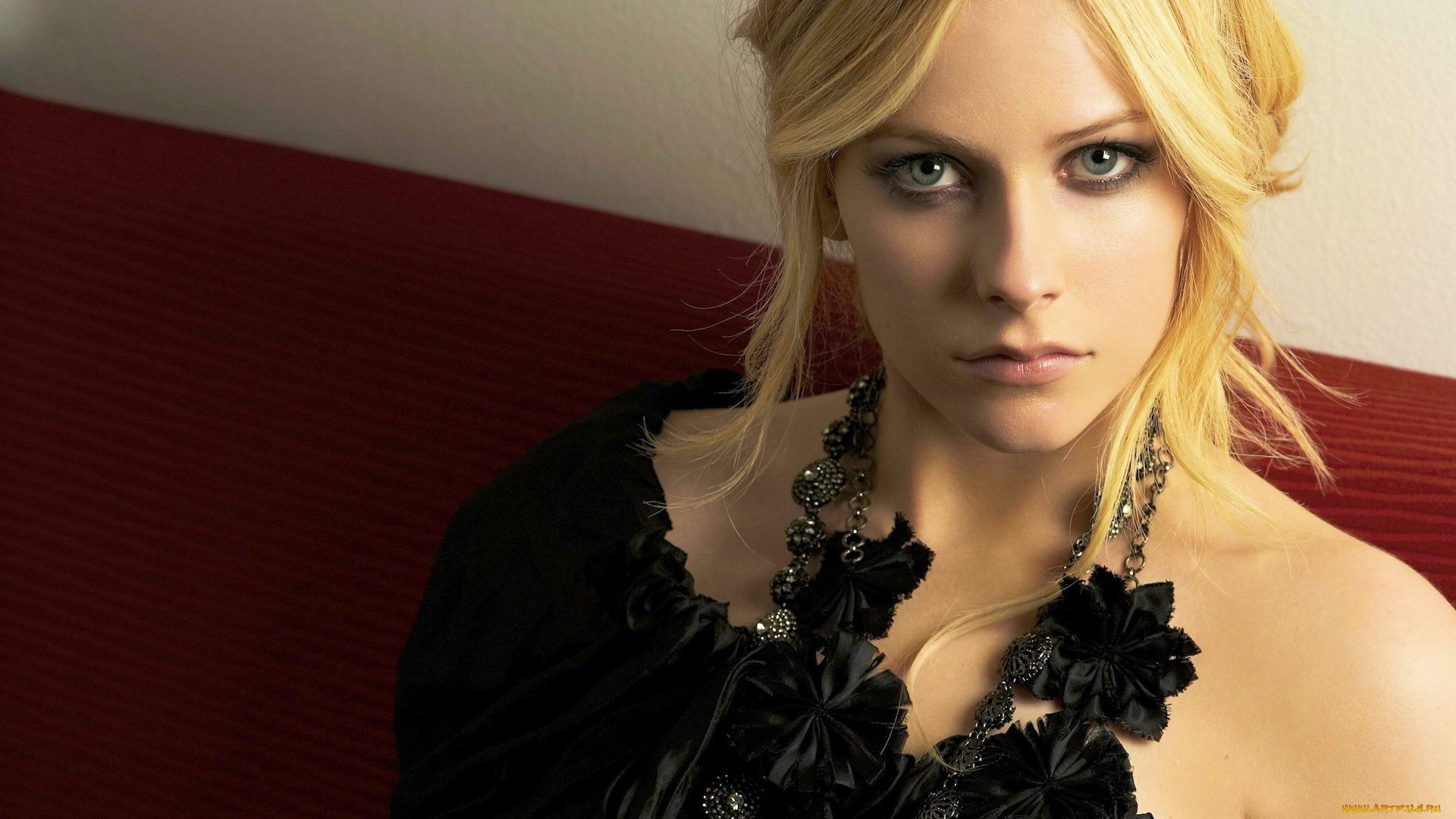 музыка, avril, lavigne, блондинка, лицо, ожерелье, певица, аврил, лавин