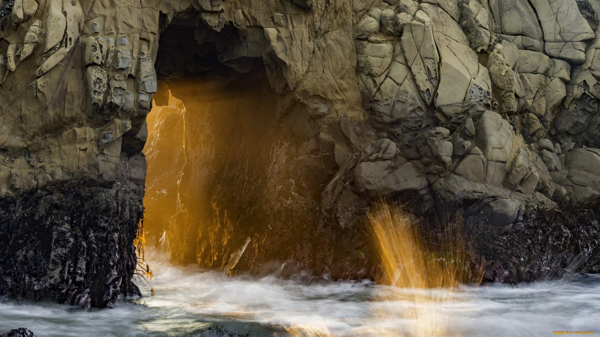 природа, побережье, простор