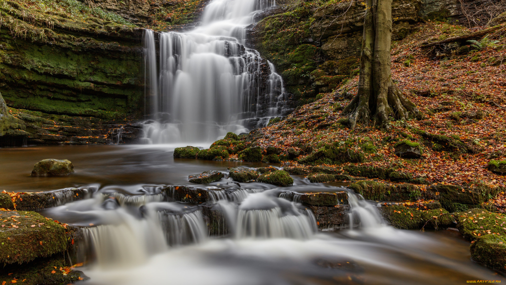 природа, водопады, простор