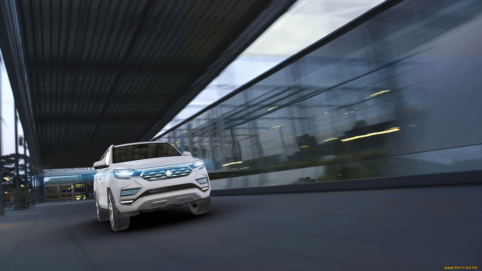 ssang, yong, liv-2, concept, 2017, автомобили, ssang, yong, белый, 2017, concept, liv-2, ssang, yong