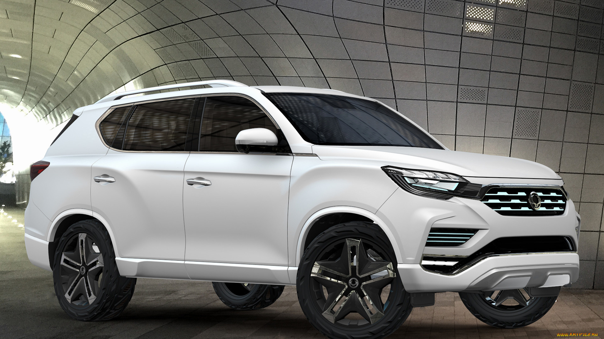 ssang, yong, liv-2, concept, 2017, автомобили, ssang, yong, 2017, белый, concept, liv-2, ssang, yong