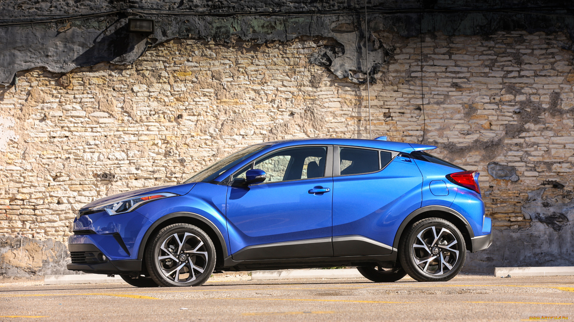 toyota, c-hr, 2018, автомобили, toyota, c-hr, 2018, синяя