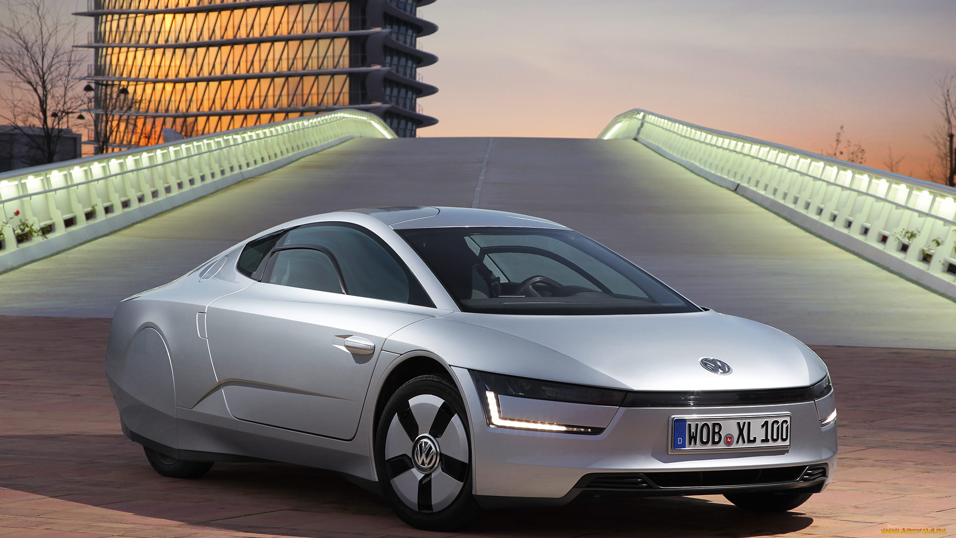 volkswagen, xl1, 2014, автомобили, volkswagen, xl1, 2014, серебристый, металлик