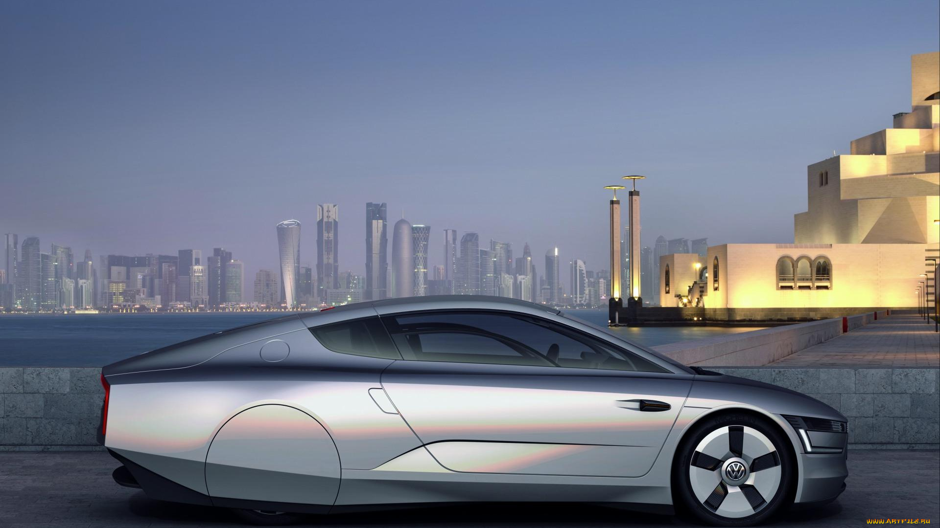 volkswagen, xl1, 2014, автомобили, volkswagen, xl1, 2014, серебристый, металлик