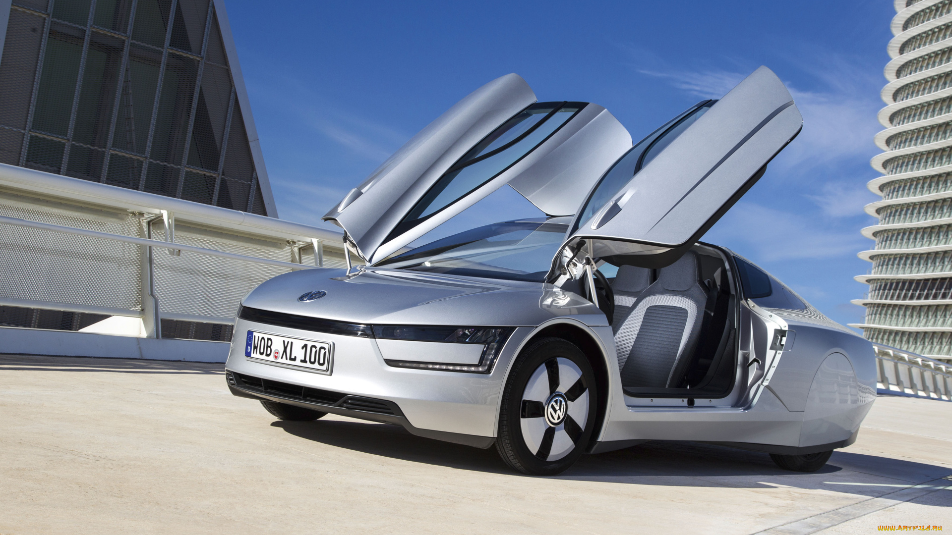 volkswagen, xl1, 2014, автомобили, volkswagen, xl1, 2014, серебристый, металлик