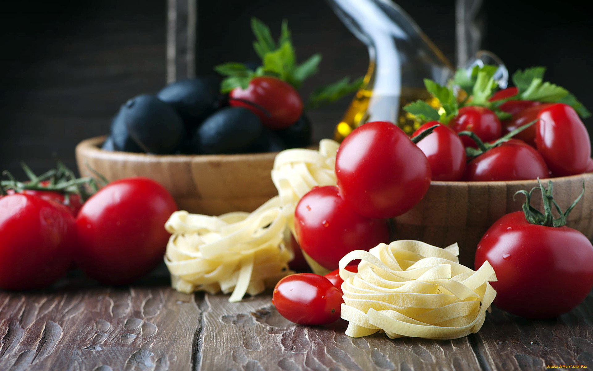 еда, разное, макароны, помидоры