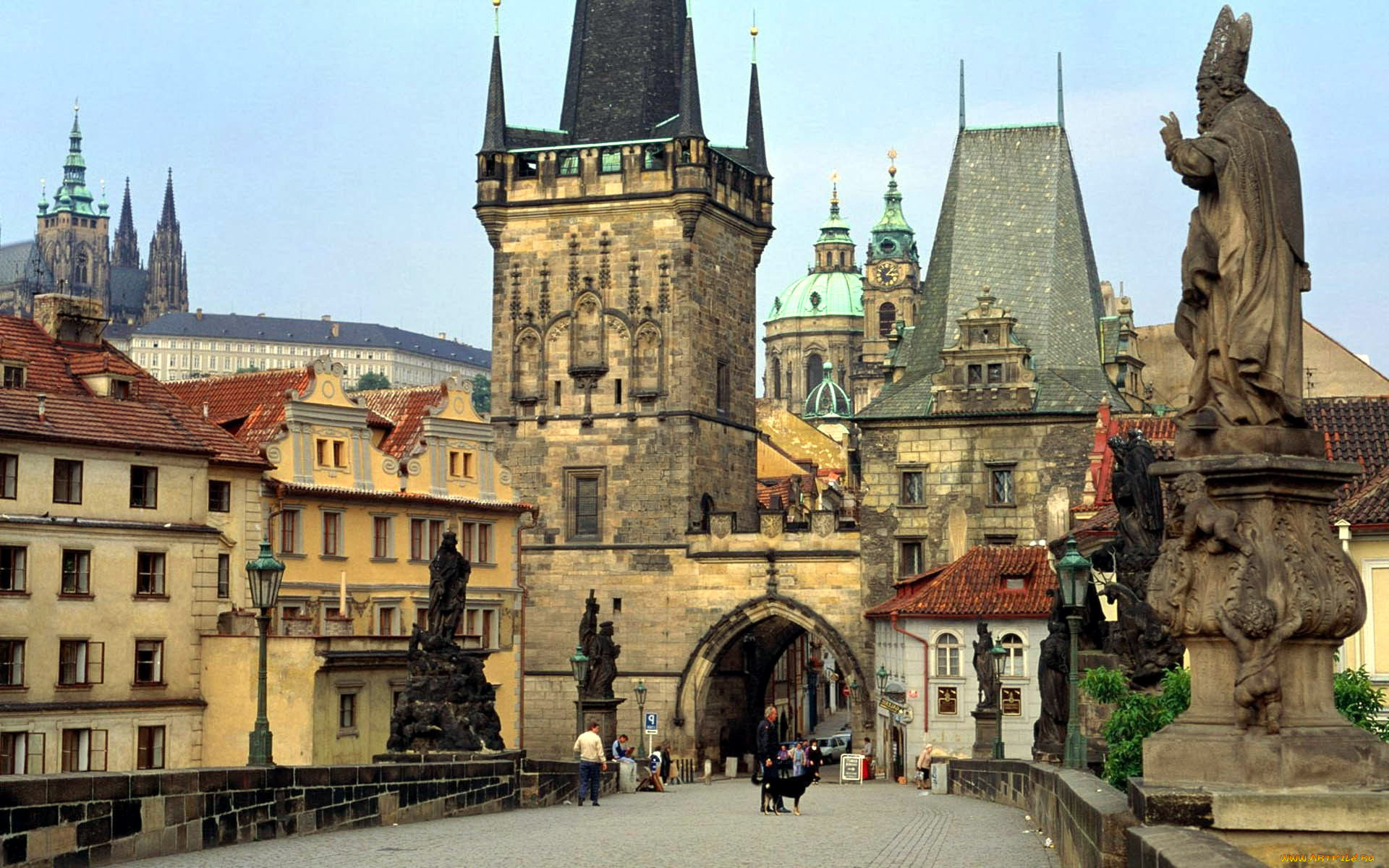 города, прага, , Чехия, charles, bridge