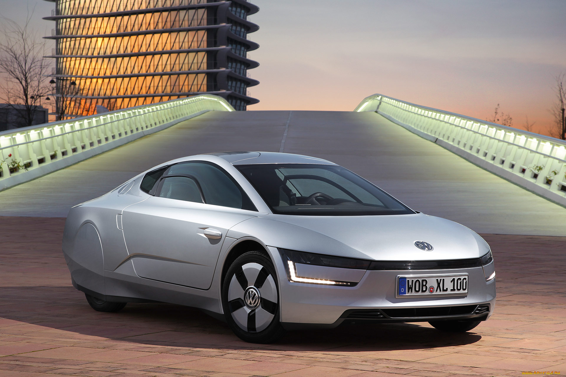 volkswagen, xl1, 2014, автомобили, volkswagen, xl1, 2014, серебристый, металлик