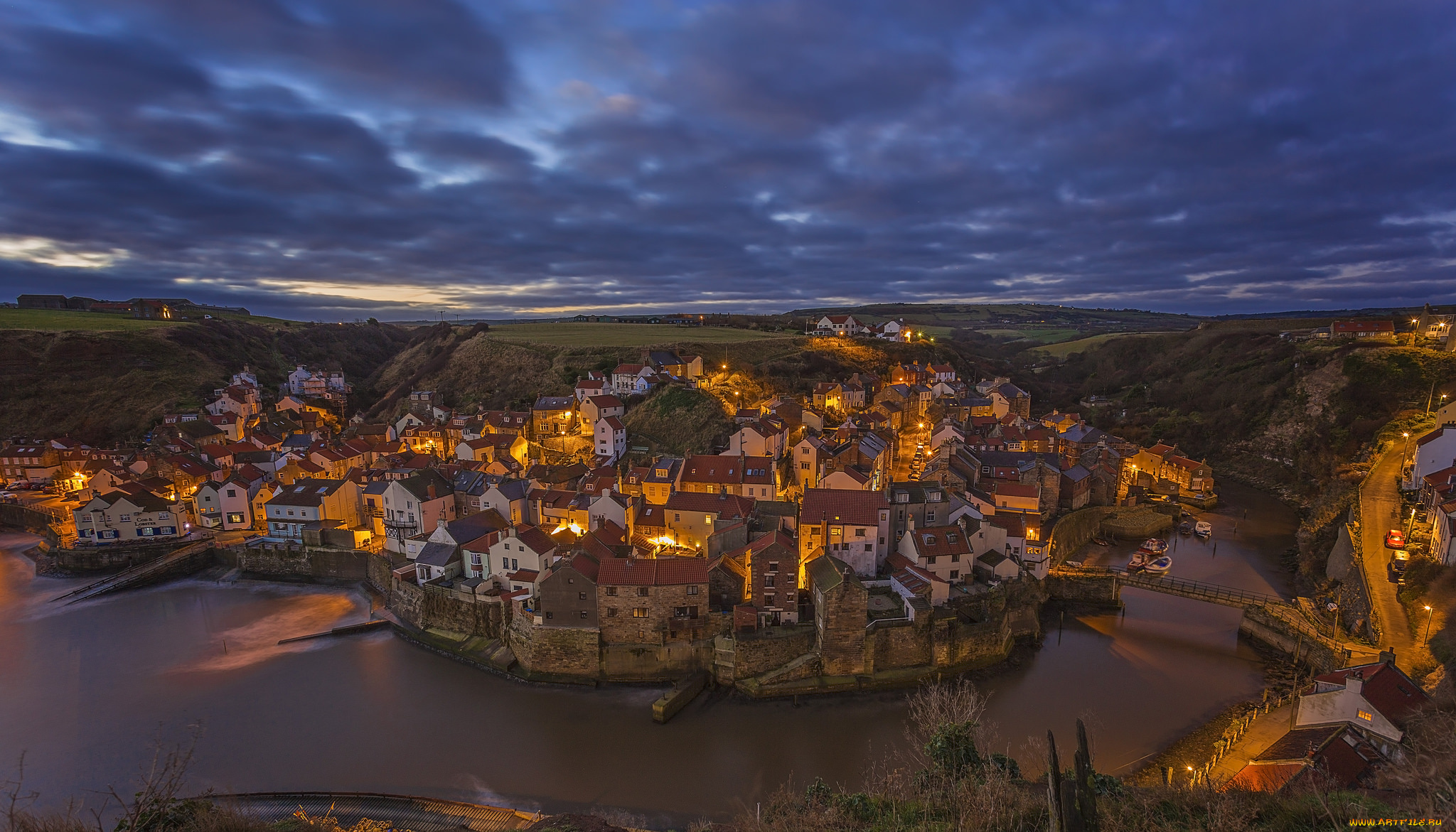 города, -, панорамы, простор