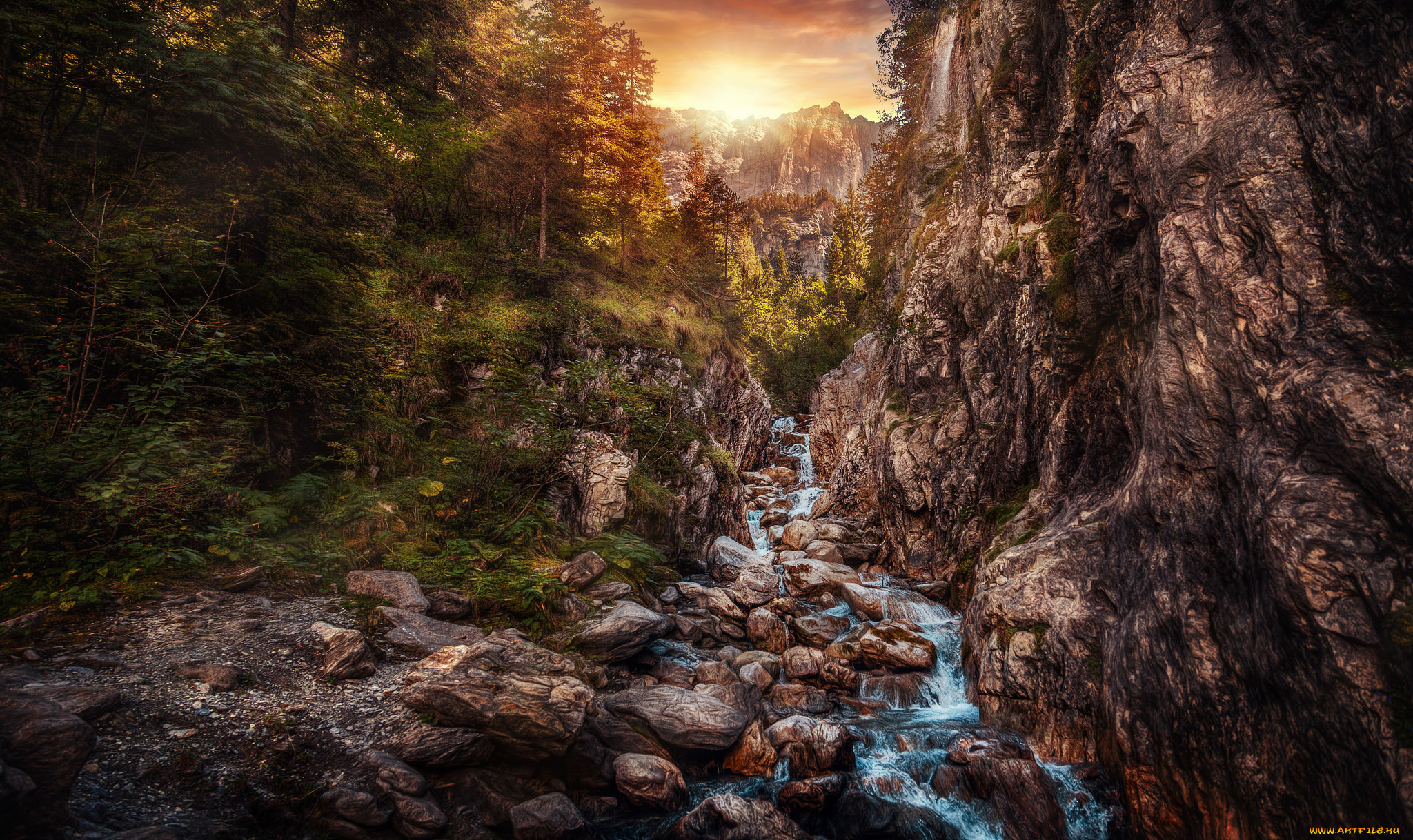 природа, горы, скалы