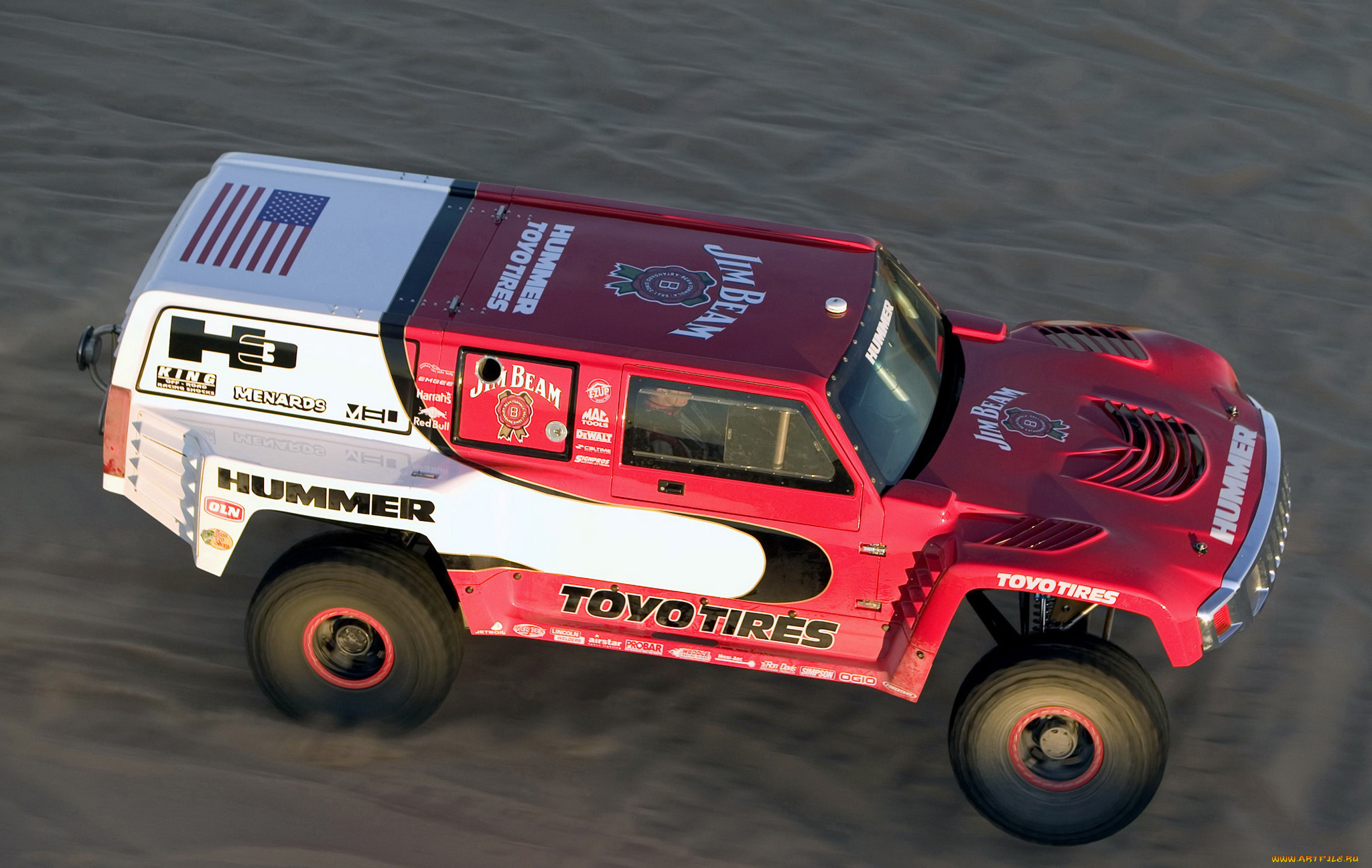 hummer, h3, race, truck, prototype, 2005, автомобили, 3д, prototype, truck, hummer, h3, race, 2005
