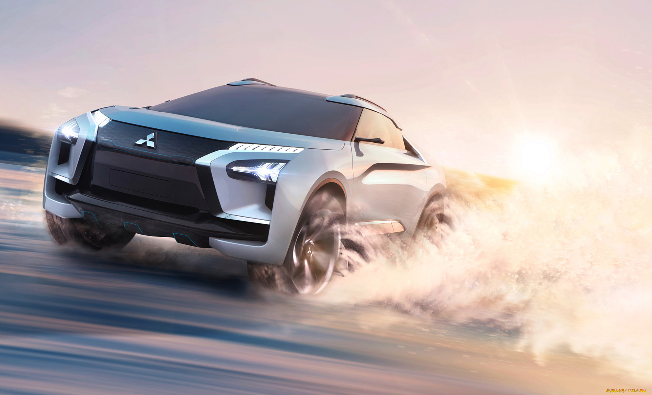 mitsubishi, e-evolution, concept, 2017, автомобили, mitsubishi, e-evolution, concept, 2017