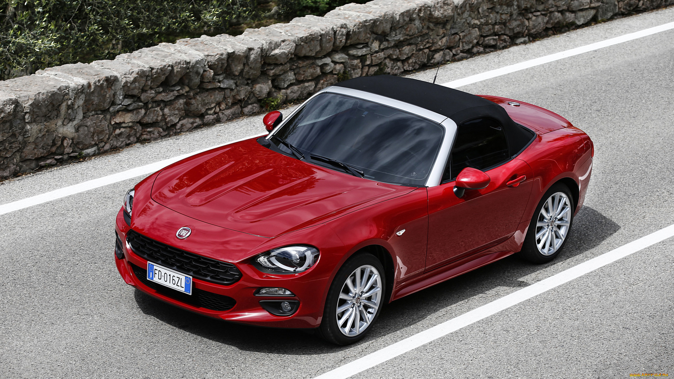 fiat, 124, spider, red, 2017, автомобили, fiat, 2017, red, spider, 124, красный