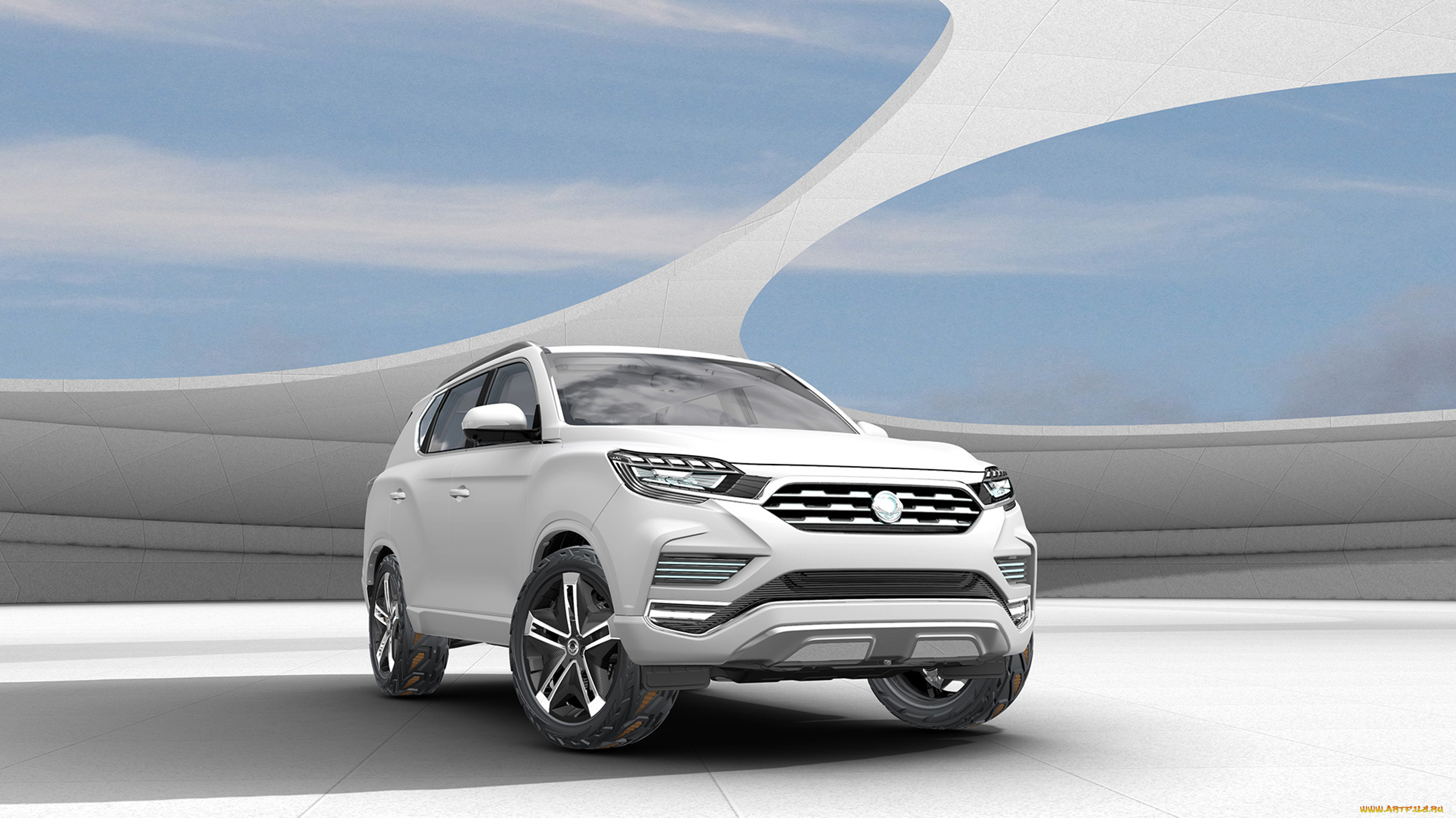 ssang, yong, liv-2, concept, 2017, автомобили, ssang, yong, ssang, yong, liv-2, concept, 2017, белый