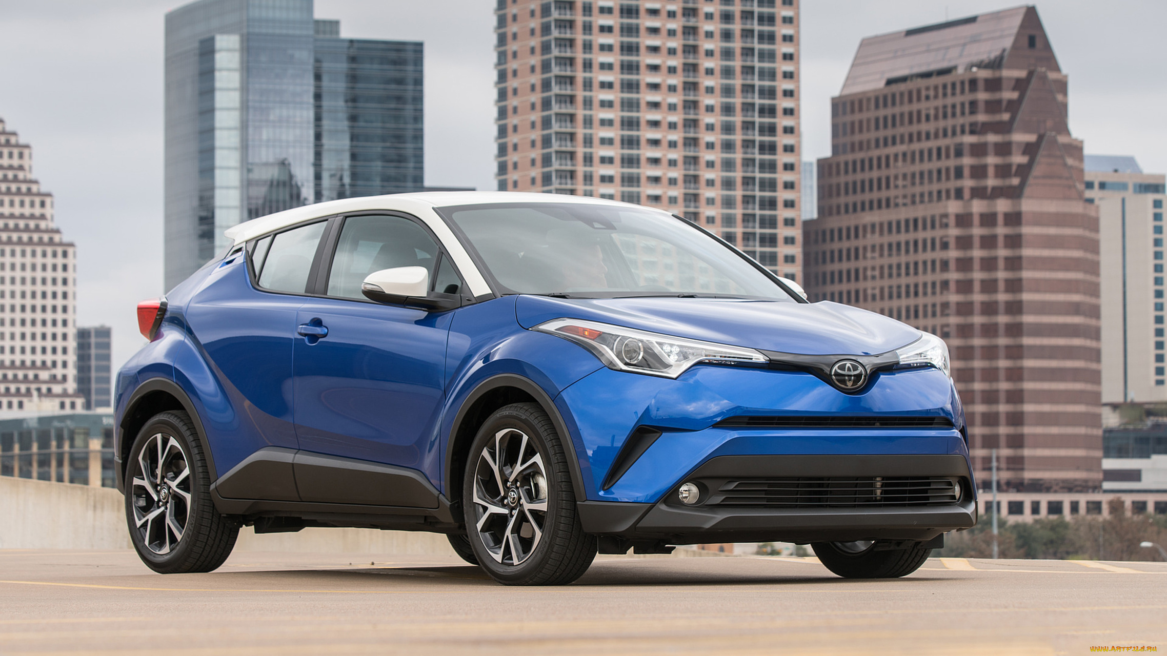 toyota, c-hr, 2018, автомобили, toyota, белая, синяя, 2018, c-hr