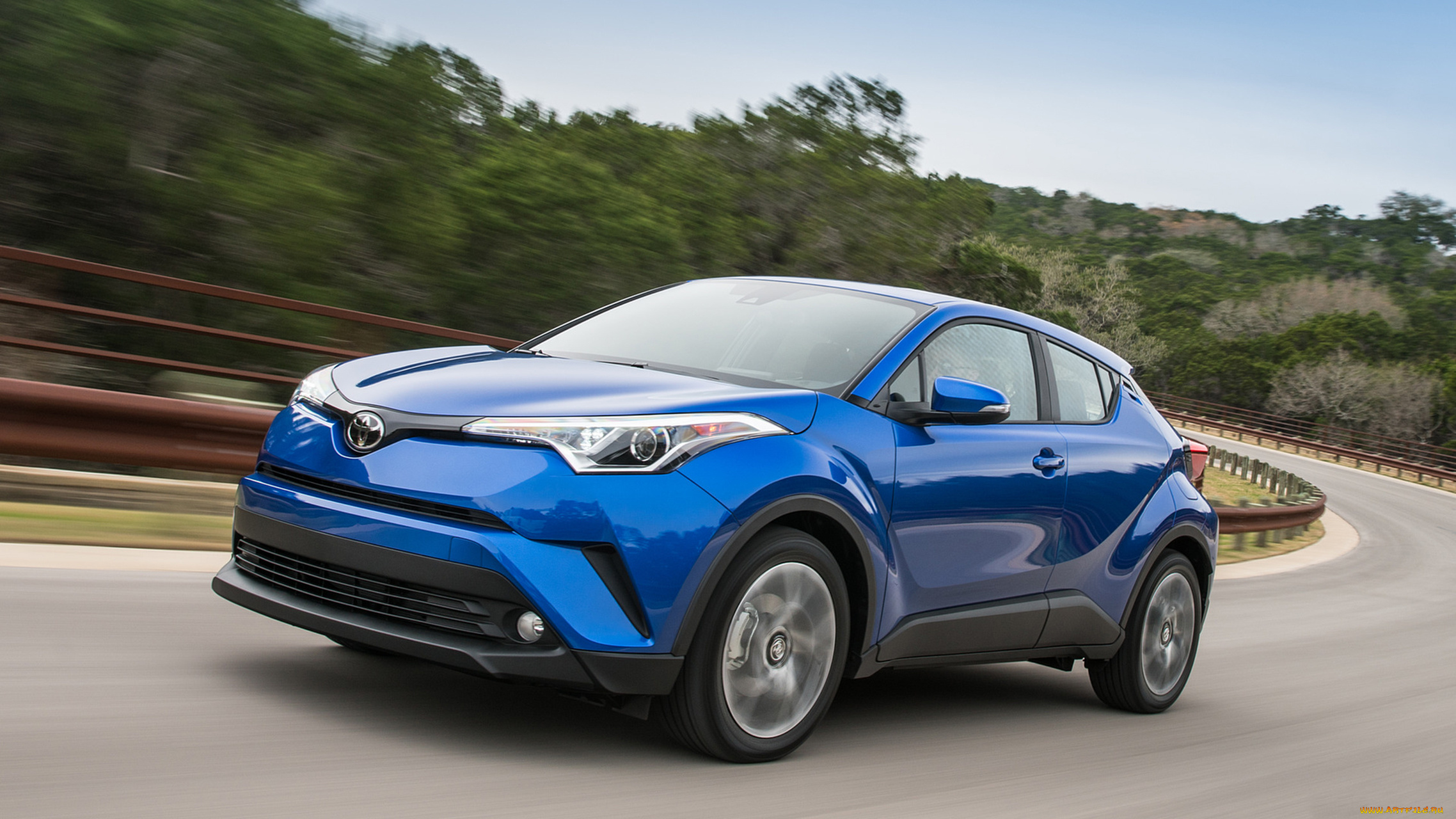toyota, c-hr, 2018, автомобили, toyota, c-hr, 2018, синяя