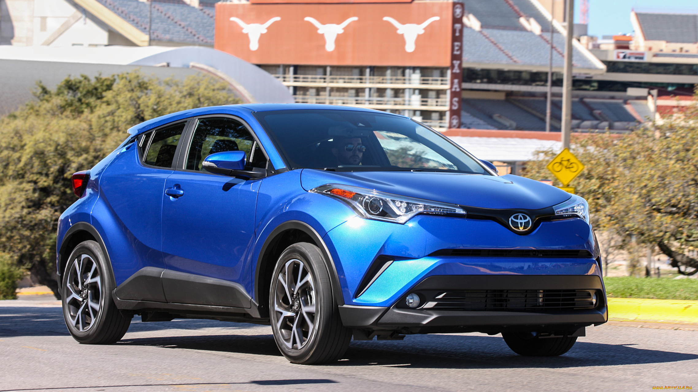 toyota, c-hr, 2018, автомобили, toyota, c-hr, 2018, синяя