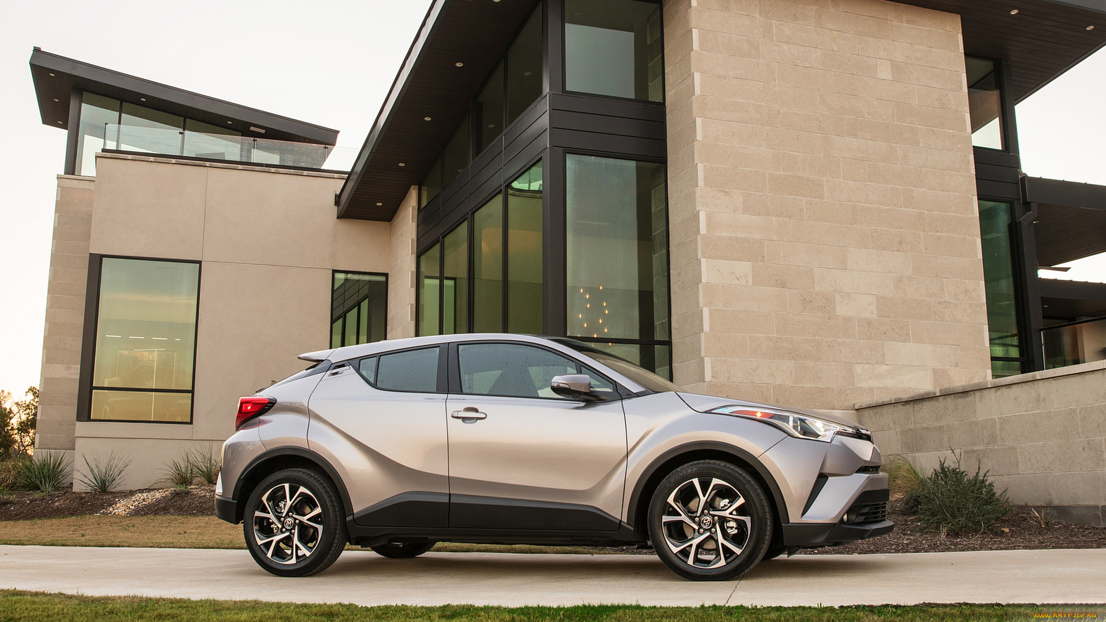 toyota, c-hr, 2018, автомобили, toyota, c-hr, 2018, серый, металлик
