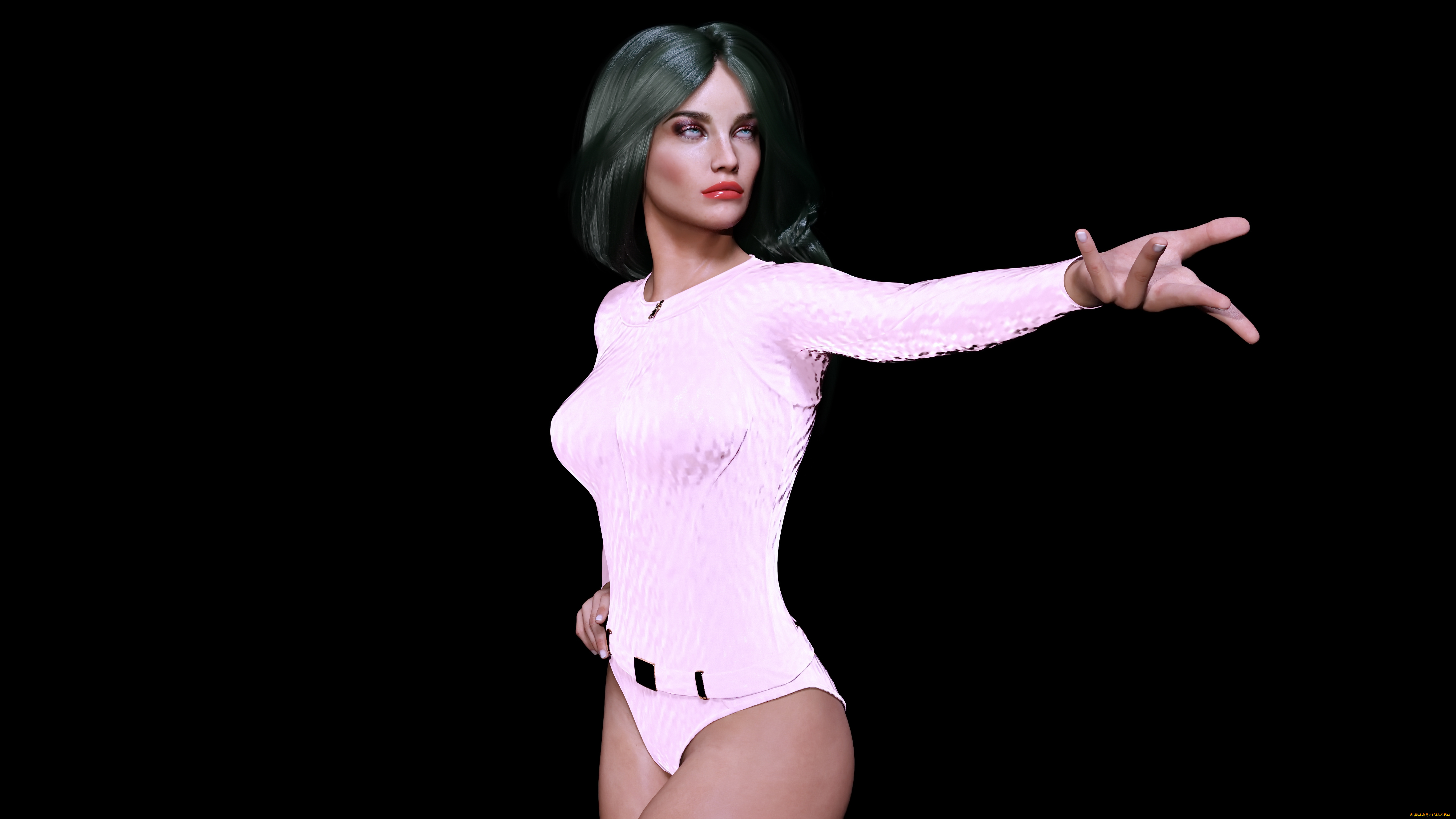 3д, графика, люди, , people, девушка, взгляд, фон