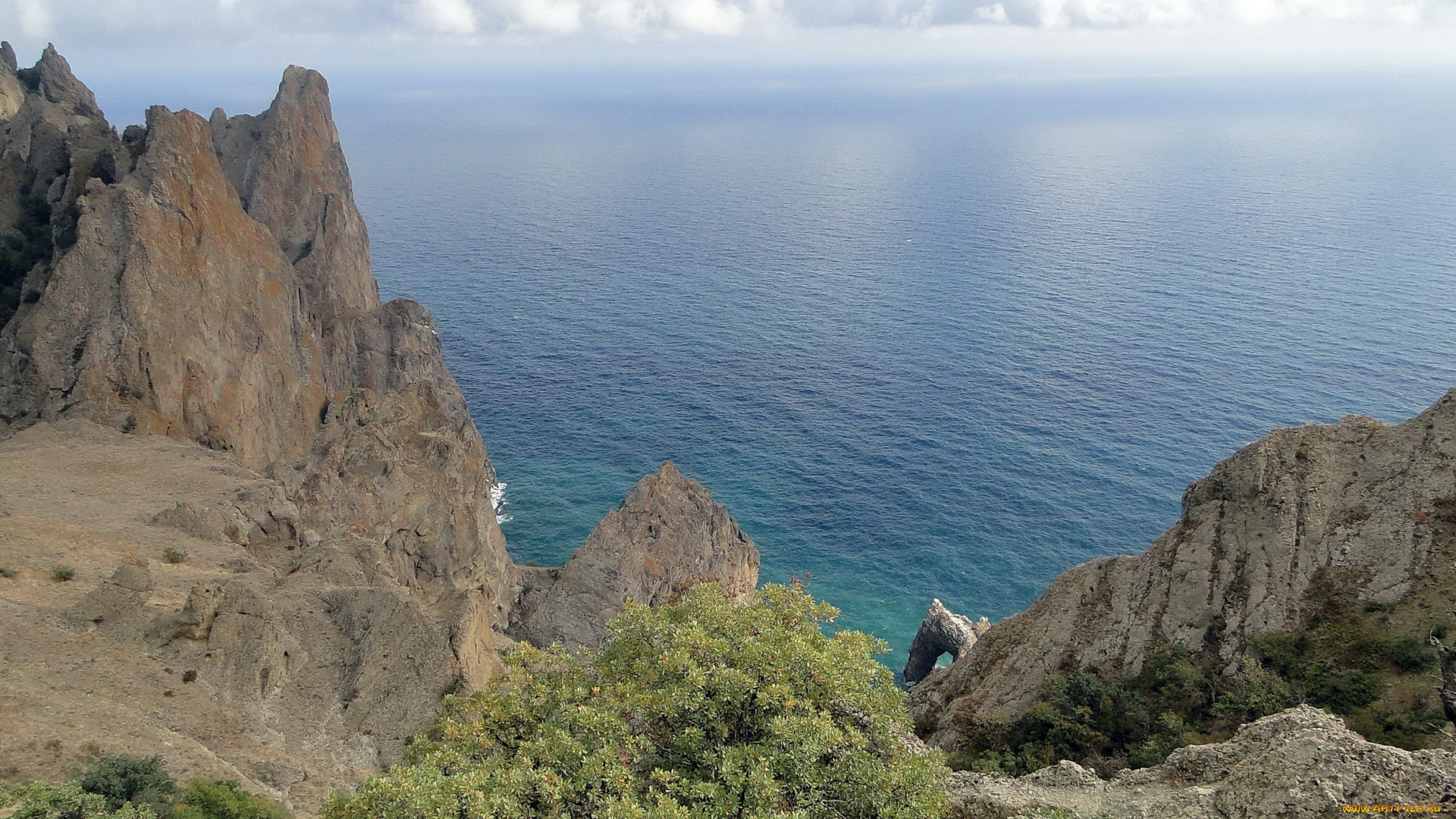 кара-, даг, природа, побережье, горы, скалы, крым, море, кара-, даг