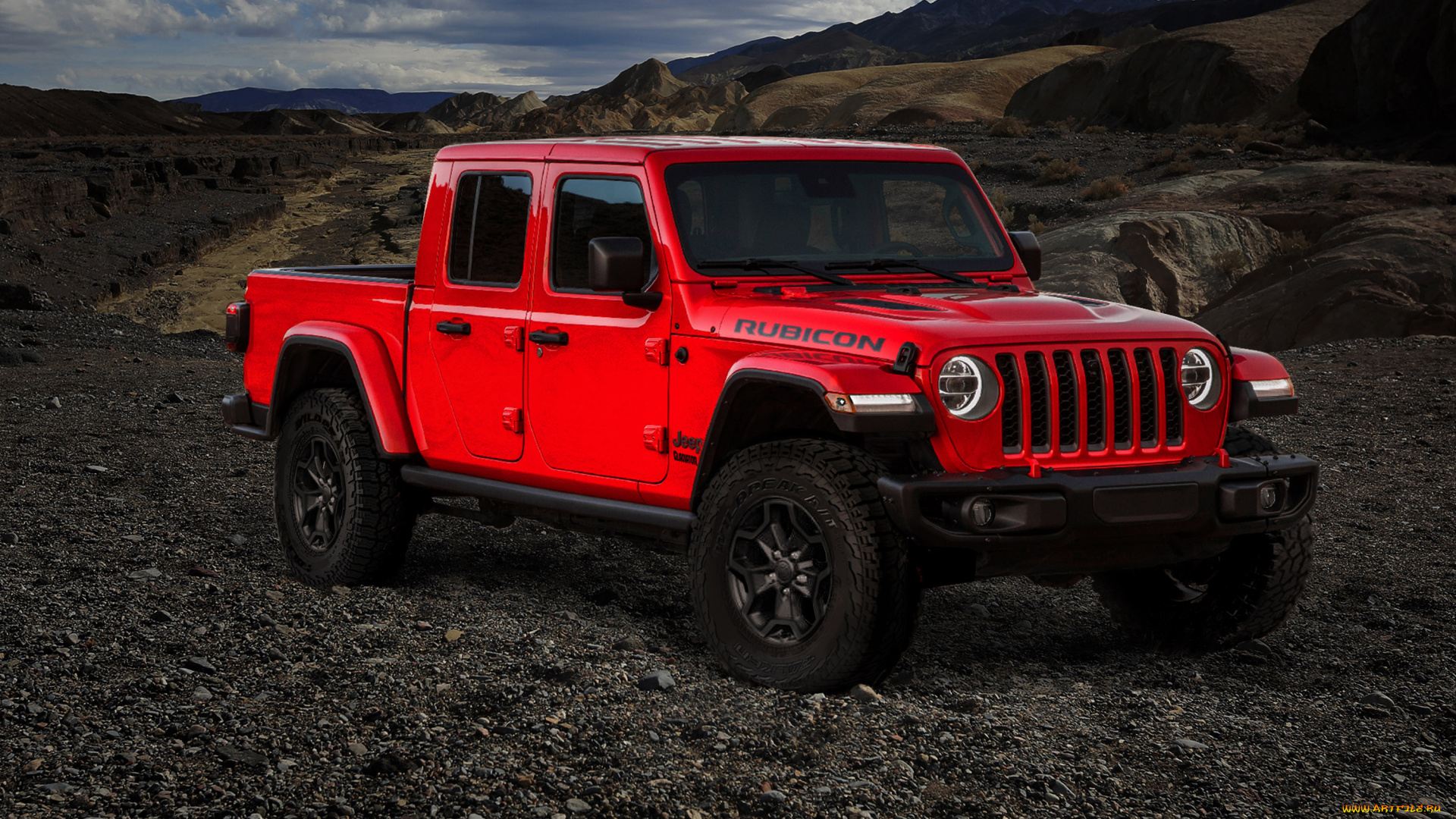 2019, jeep, gladiator, автомобили, jeep, 2019, джип, красный, gladiator