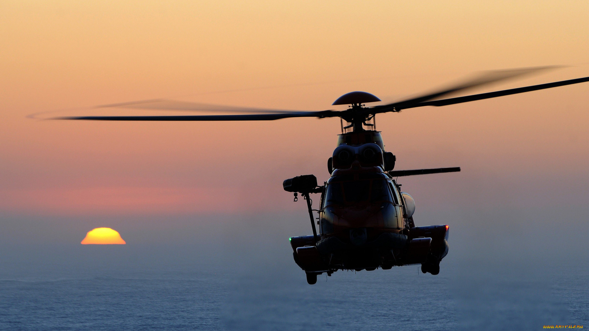 eurocopter, ec225, super, puma, авиация, вертолёты, транспортный, вертолет, современные, вертолеты, в, небе, закат, eurocopter, ec225, super, puma, airbus, helicopters, h225