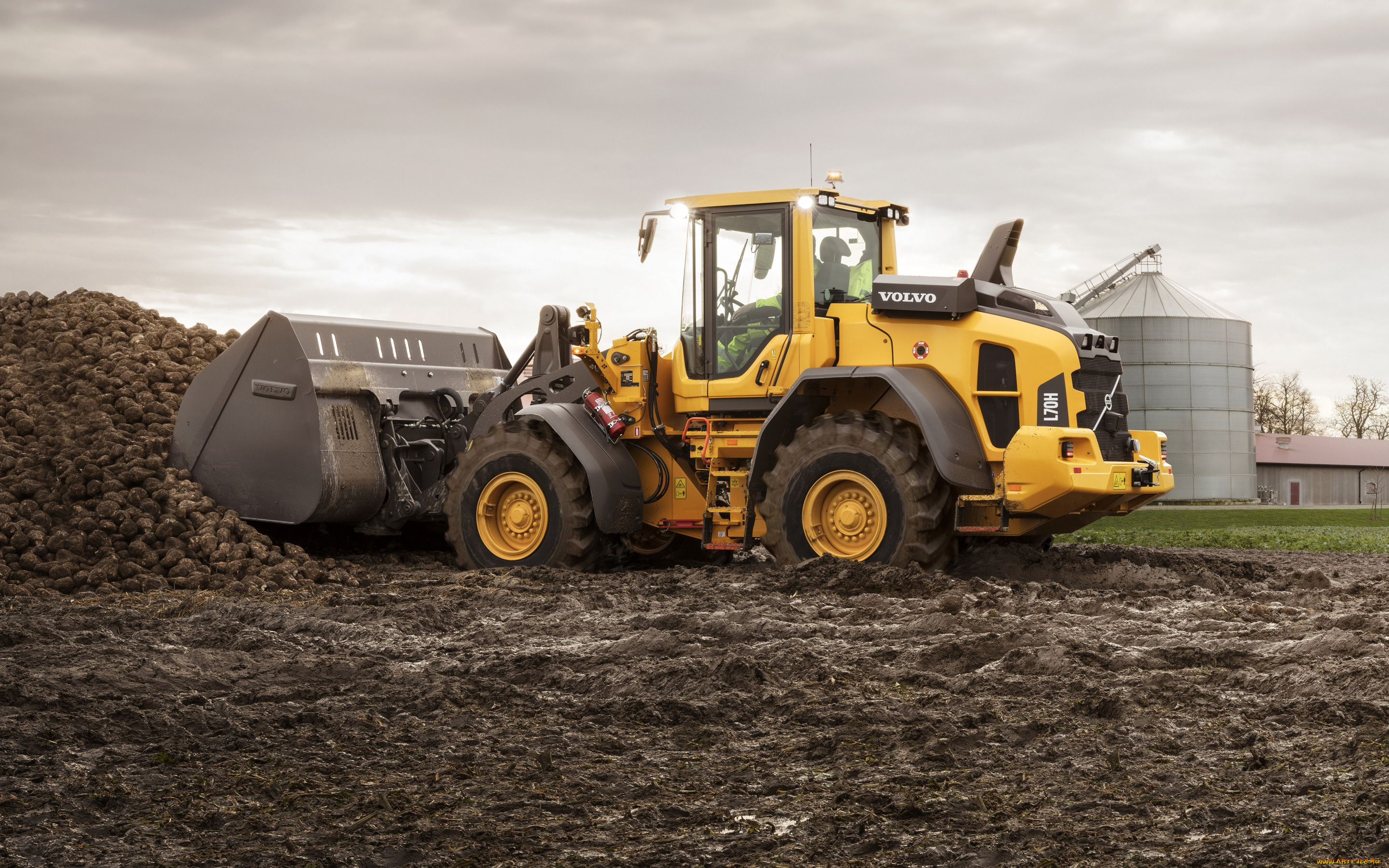 volvo, l70h, техника, фронтальные, погрузчики, специальная, колесный, погрузчик, l70h, шведская, volvo