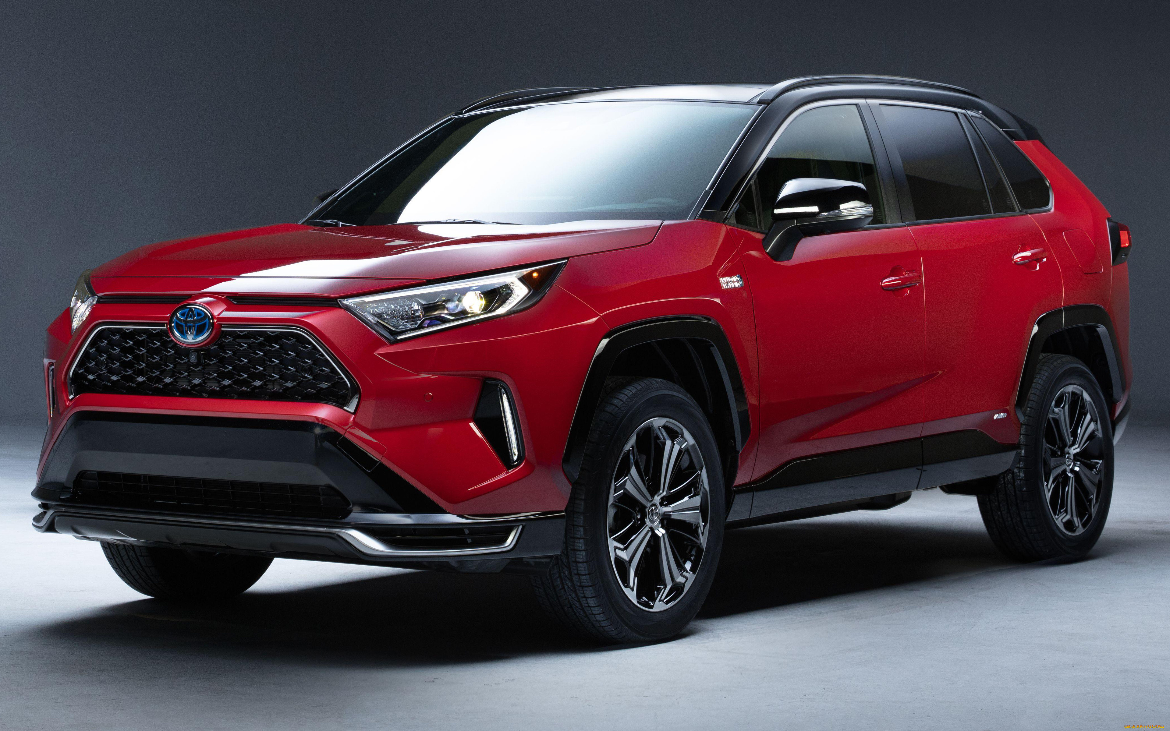 2019, toyota, rav4, автомобили, toyota, студия, rav4, plug-in, hybrid, японские, красный, кроссоверы, 2019