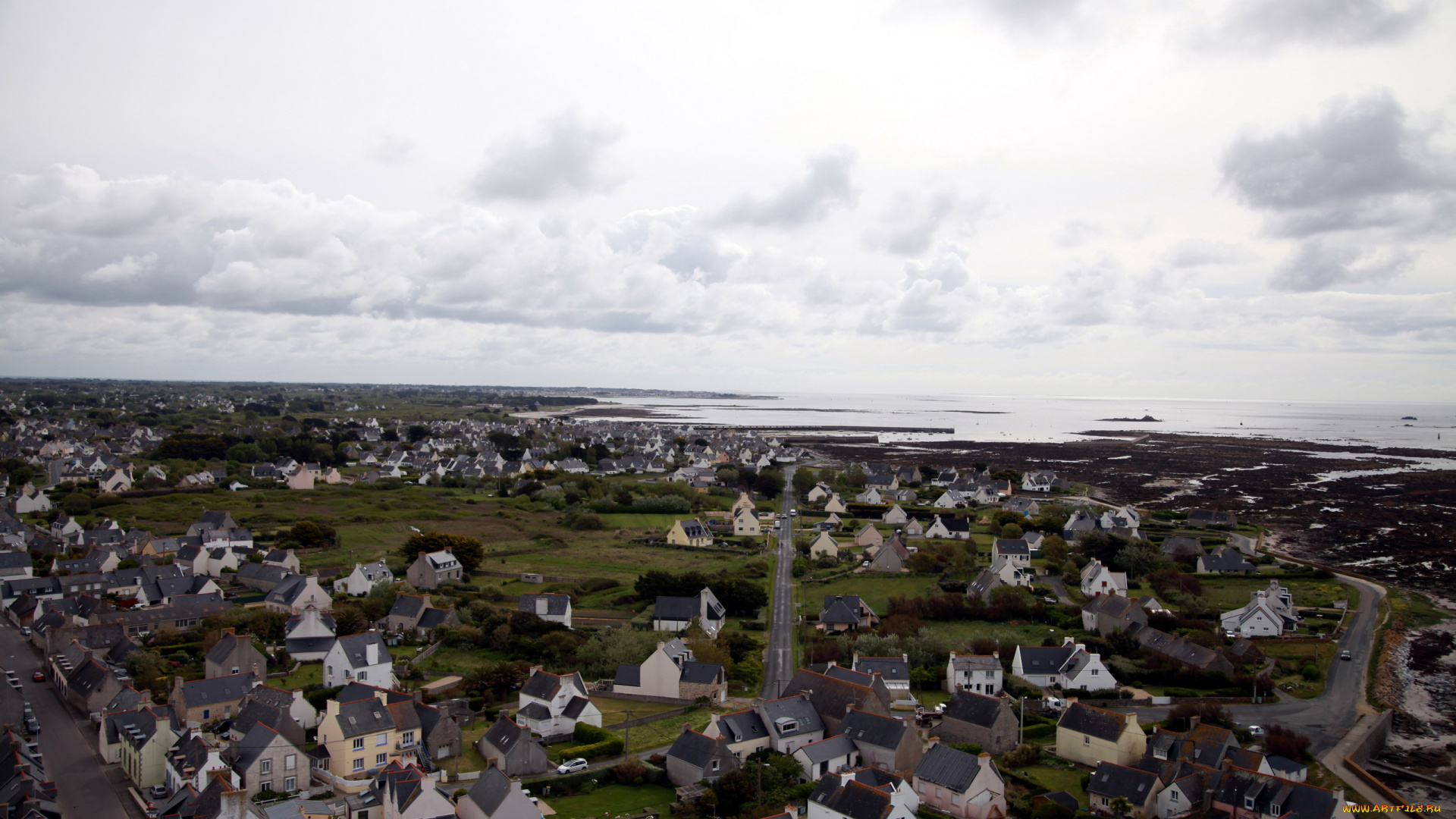 бретань, франция, города, -, панорамы