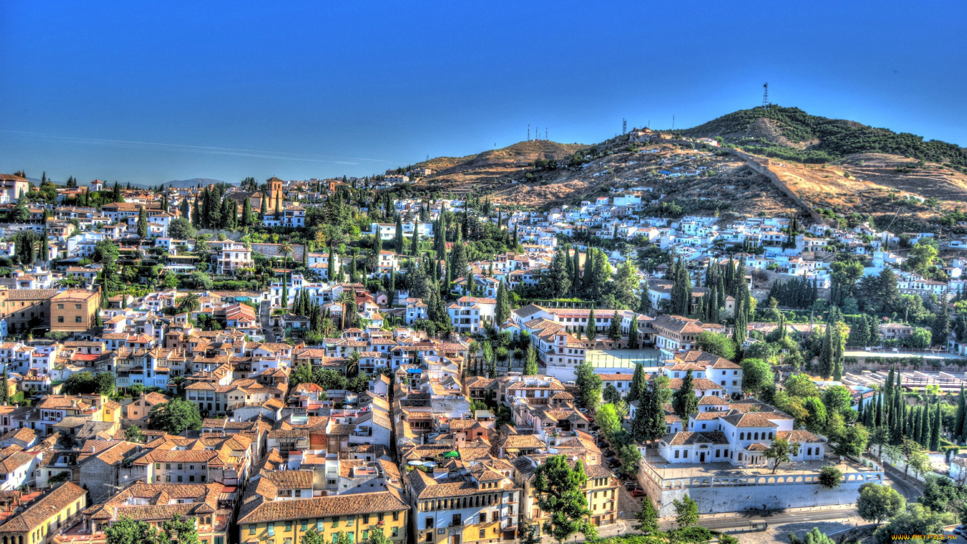 города, гранада, , испания, панорама