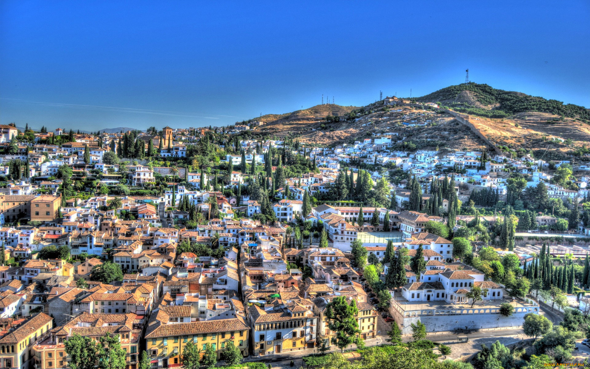 города, гранада, , испания, панорама