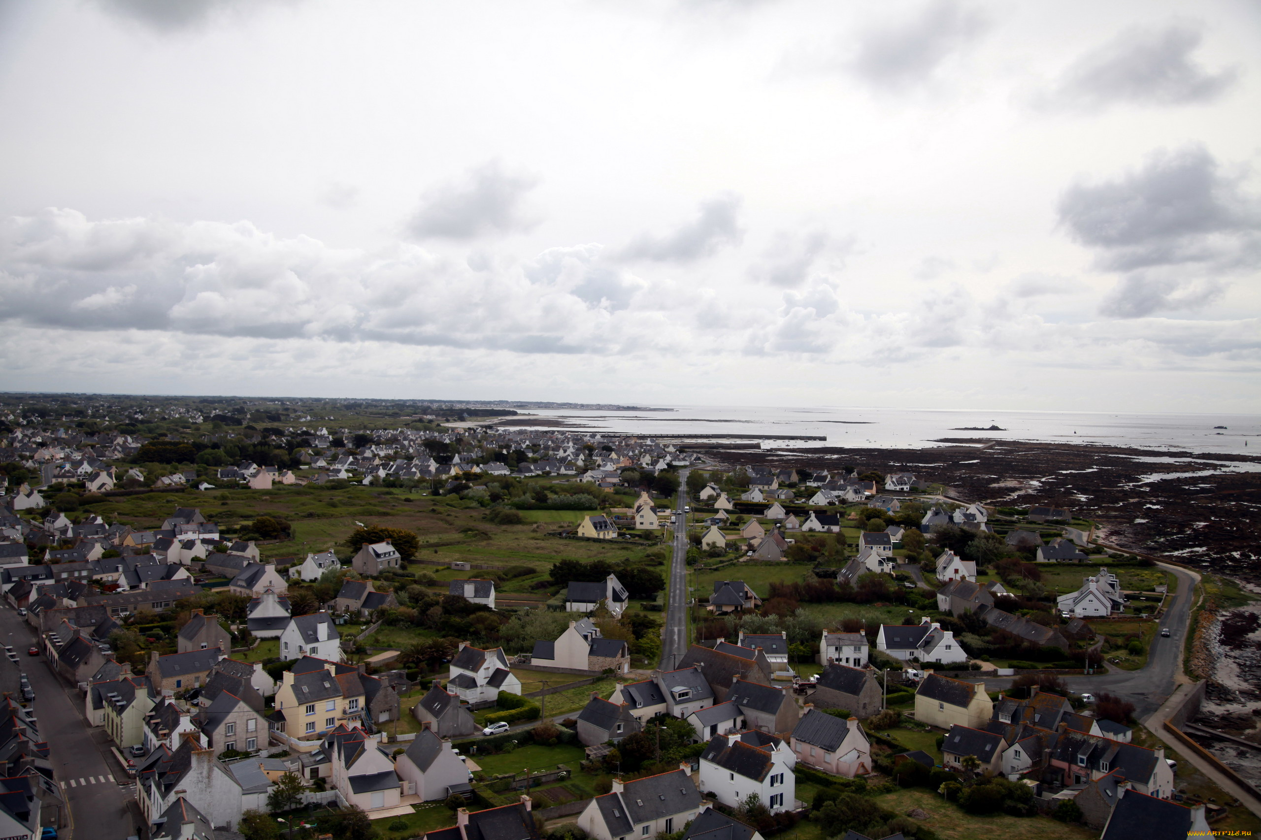 бретань, франция, города, -, панорамы