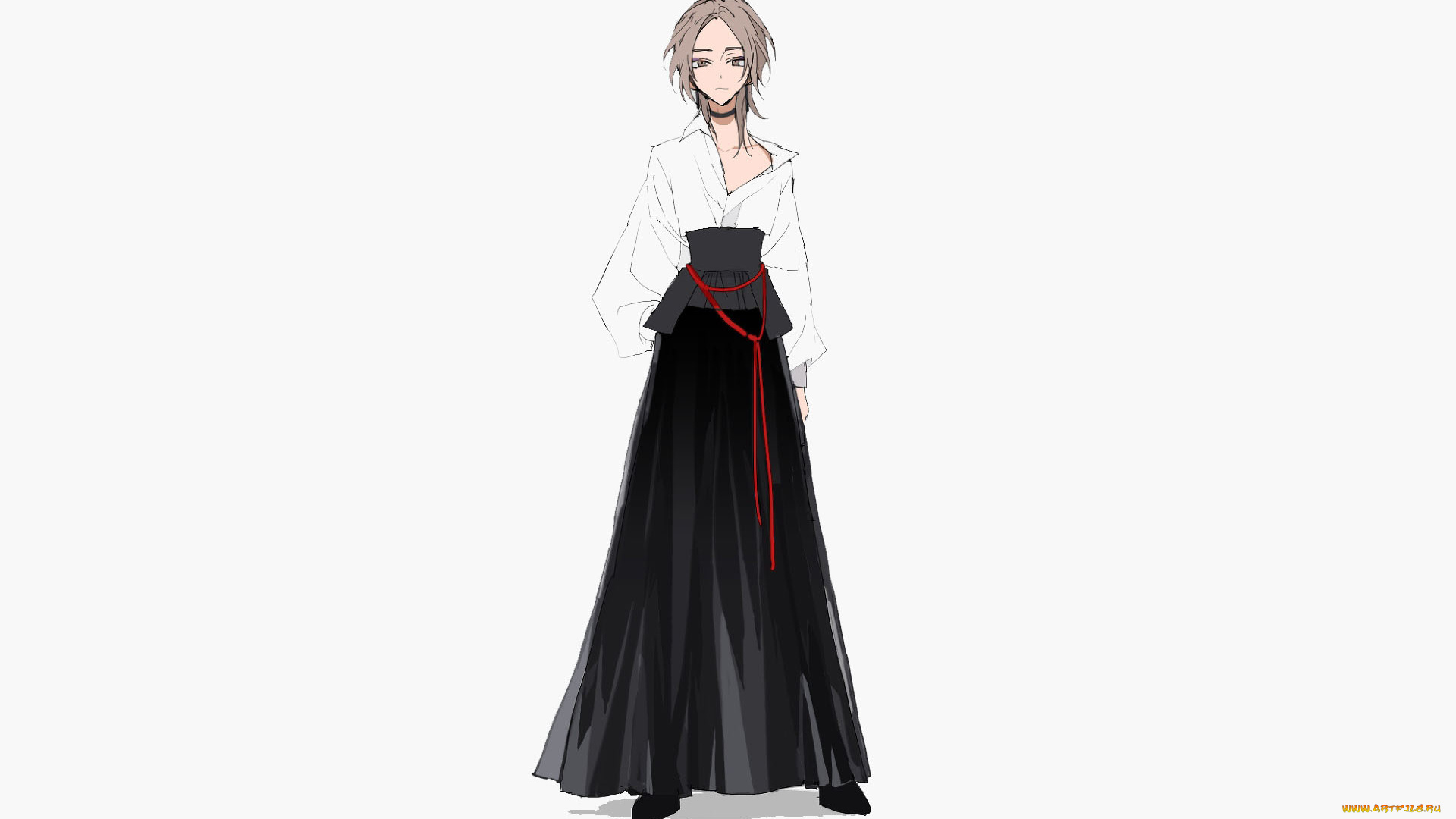 аниме, unknown, , другое, , девушка, блузка, юбка