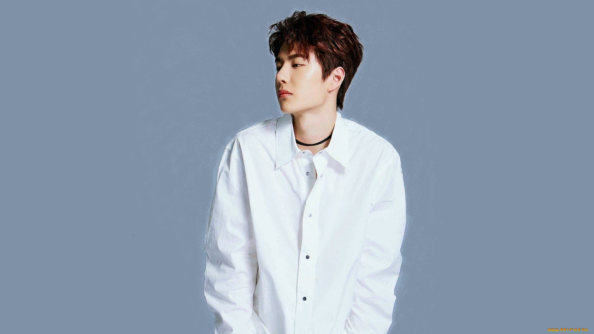 мужчины, wang, yi, bo, артист, рубашка