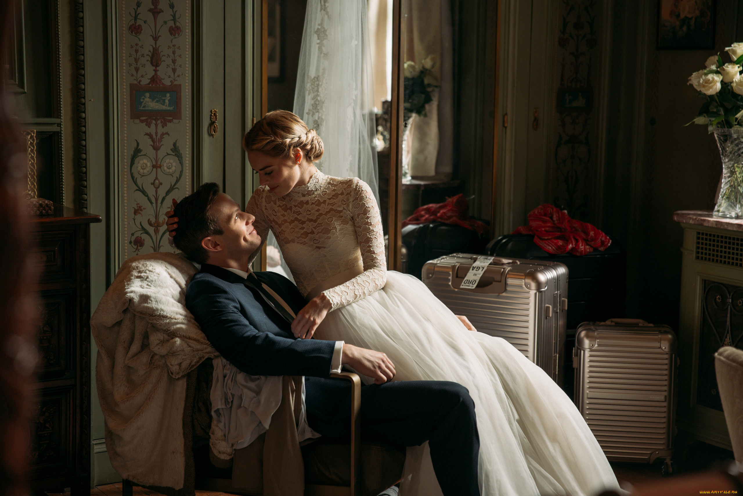 кино, фильмы, ready, or, not, жених, невеста, чемоданы, кресло