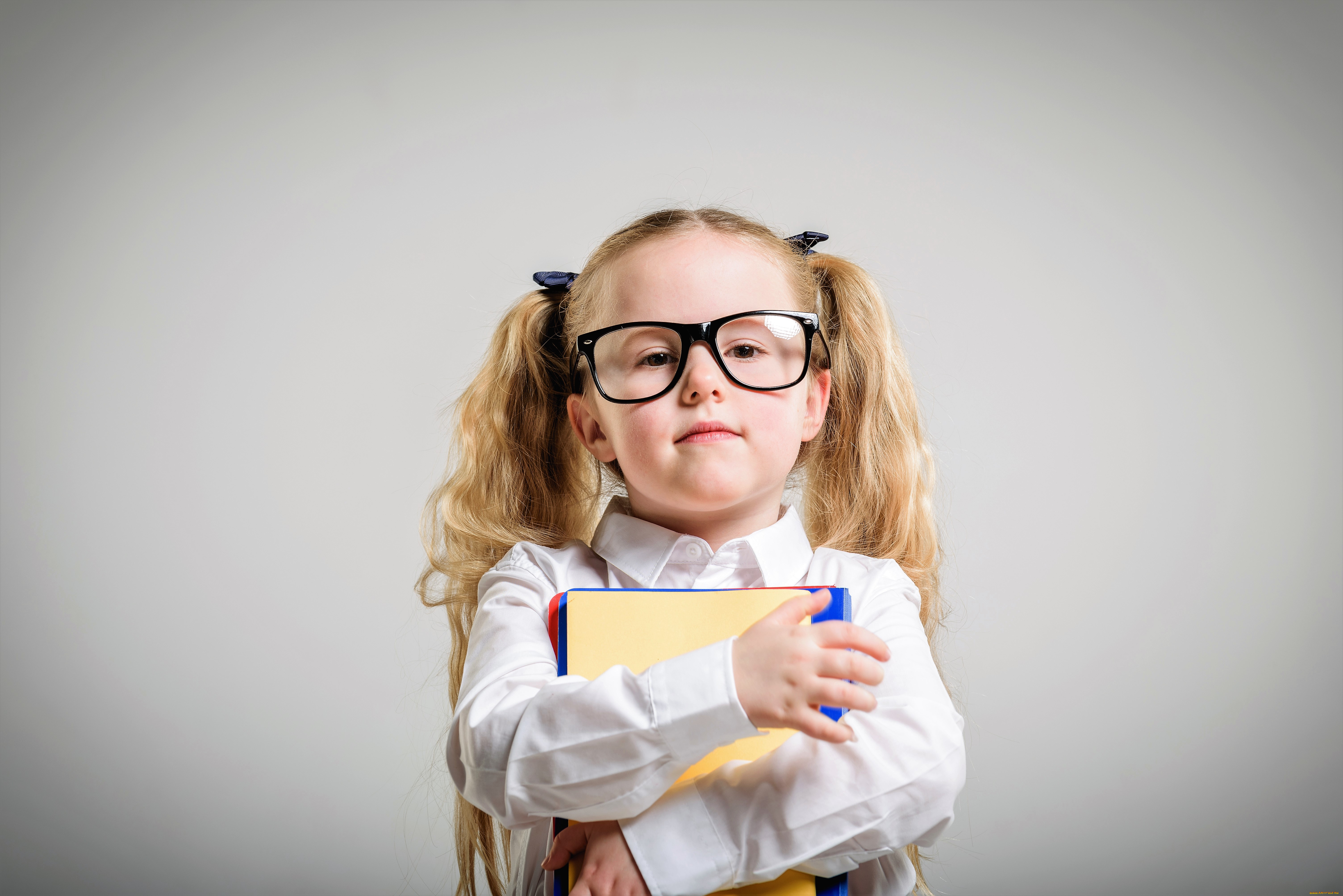 разное, дети, девочка, очки, тетради
