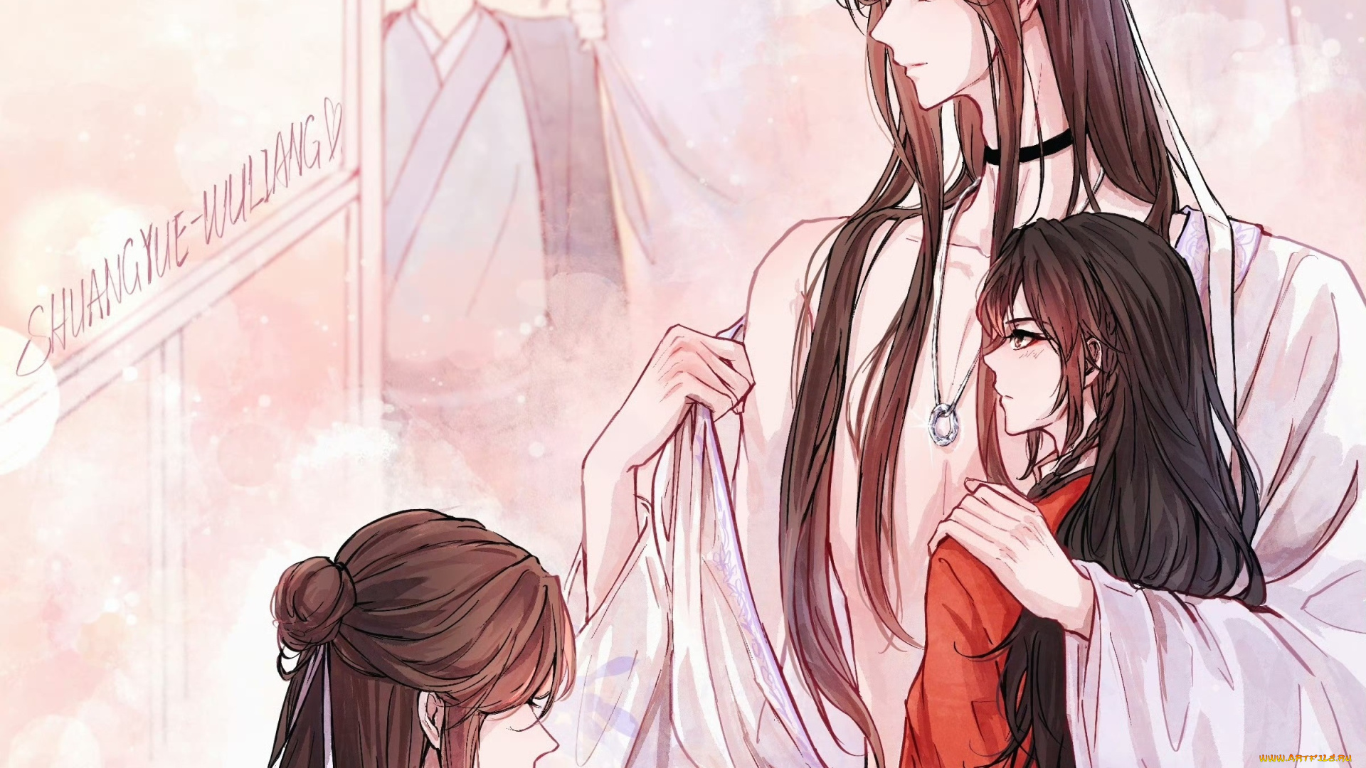 аниме, tian, guan, ci, fu, хуа, чэн, се, лянь