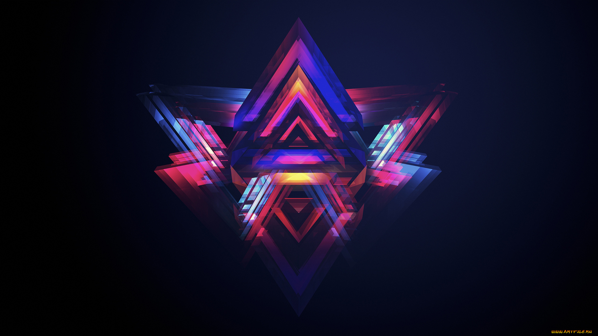 векторная, графика, -графика, , graphics, фигура, треугольники, цвета