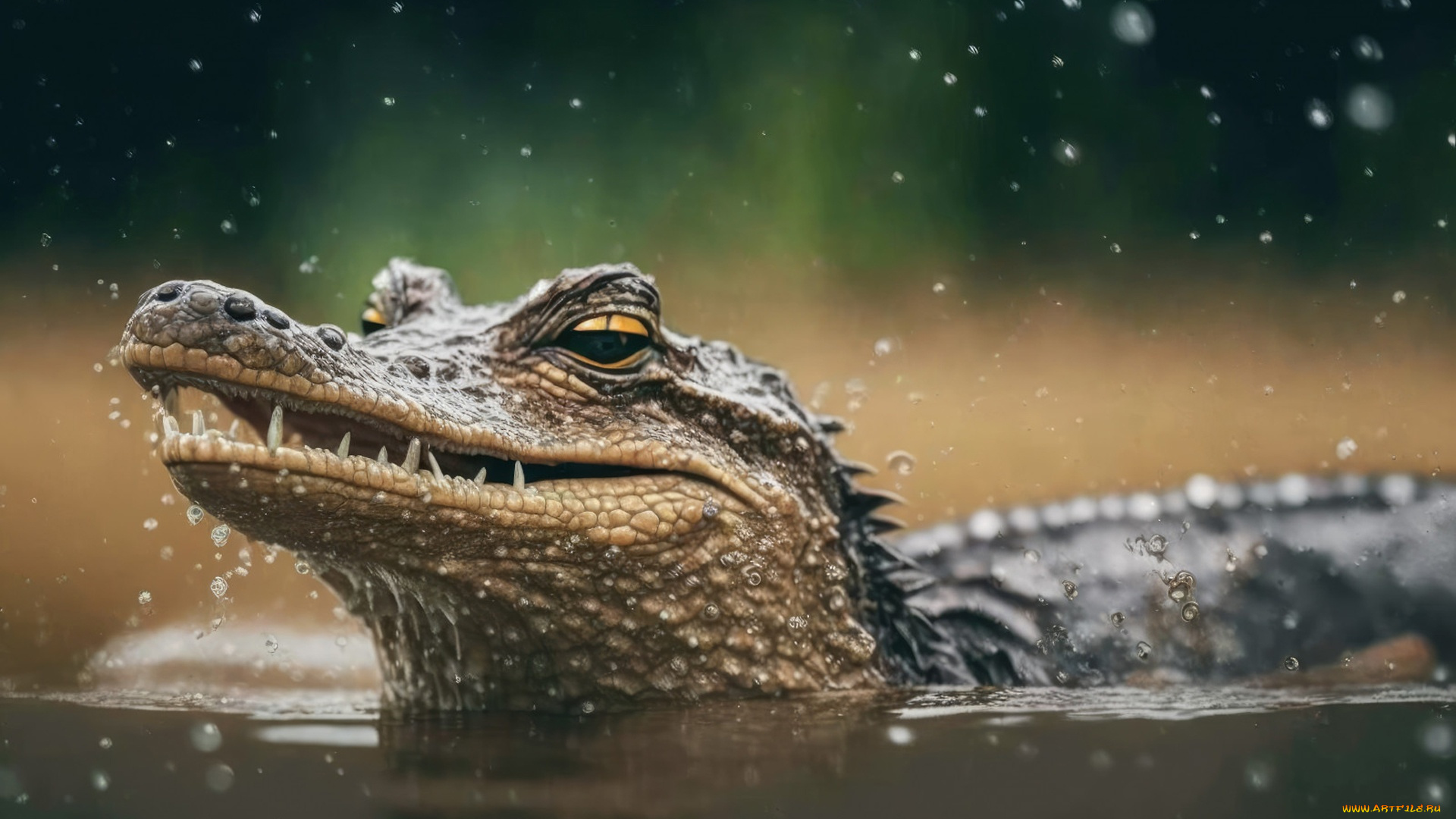 животные, крокодилы, крокодил